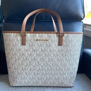 Michael Kors signature large tote bag